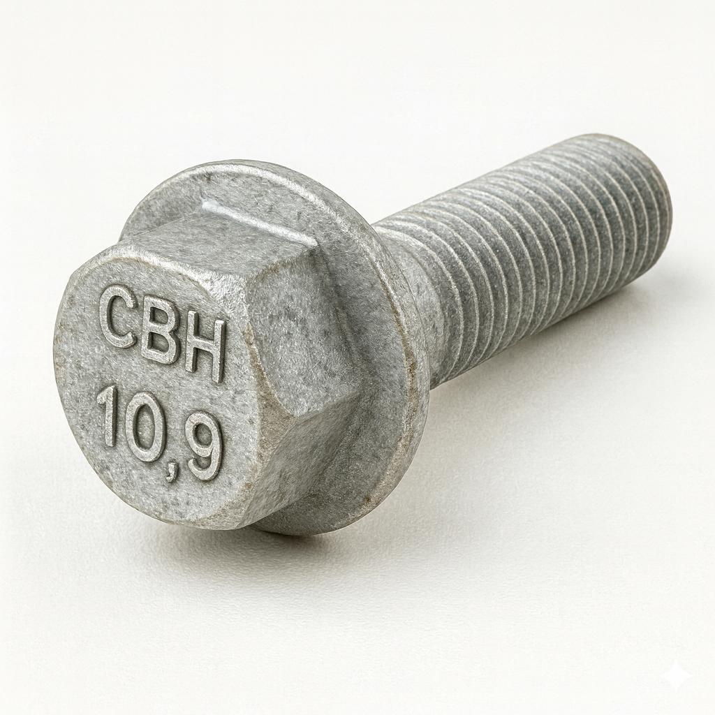 HEX FLANGE BOLT-(DIN 6921)-FULL THREAD-M16 X 2 X 140M-GRADE 10.9