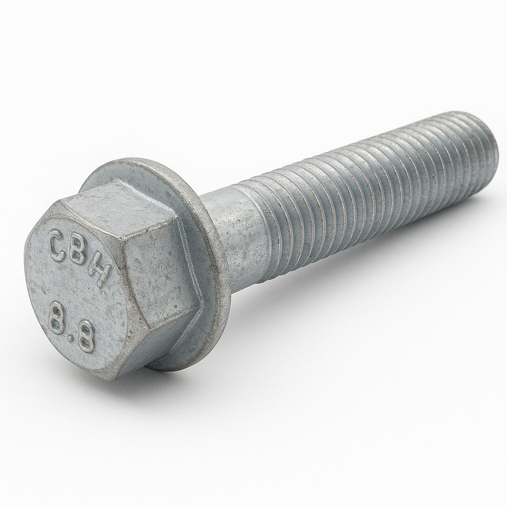 HEX FLANGE BOLT-(DIN 6921)-FULL THREAD-M16 X 2 X 140M-GRADE 8.8